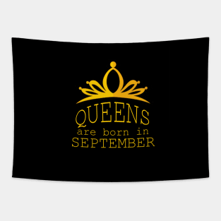 queens are born in september gift Tapestry