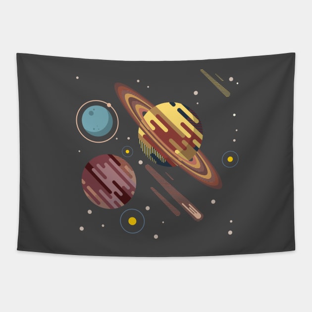 Space Exploration V2 Tapestry by WalterPfander50