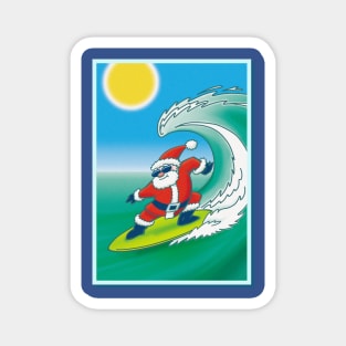 Surfin' Santa Magnet