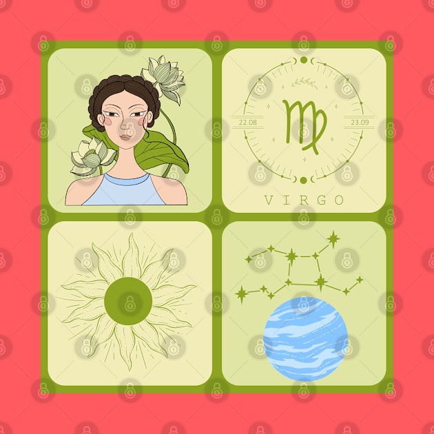 Virgo Zodiac Sign Pattern by i am Cuta