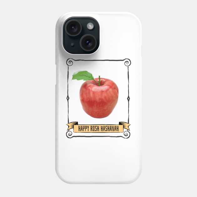 Happy Rosh Hashanah New Year Gift Apple Phone Case by NivousArts