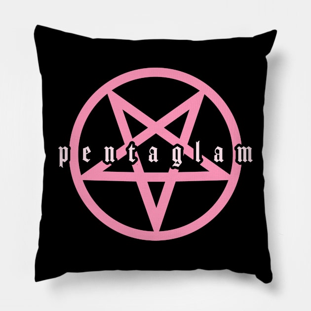 Pentaglam Pillow by Jennifer Elder Art