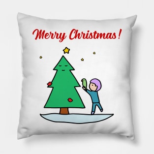 Merry Christmas - Sustainable Tree Pillow