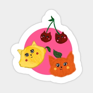 Fruity cats Magnet