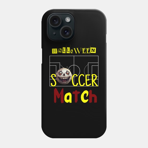 Halloween Soccer Match Phone Case by FehuMarcinArt