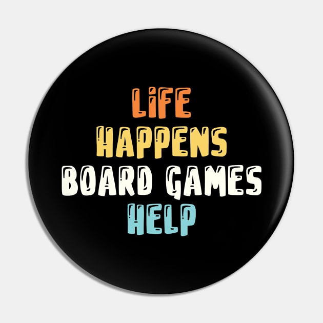 Cool Board Games Gift Pin by monkeyflip