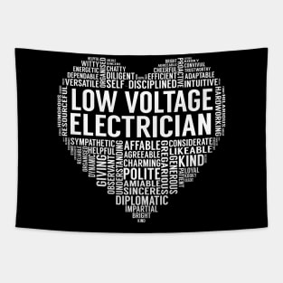 Low Voltage Electrician Heart Tapestry