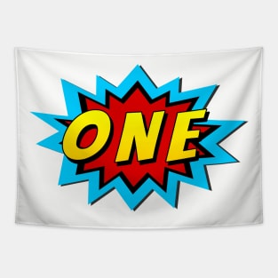 One Super Hero Birthday Tapestry