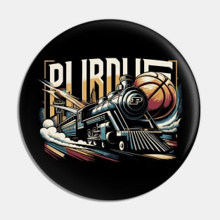 PURDUE Basketball Tribute - Basketball Purdure University Design Purdue Tribute - Basket Ball  Player Pin