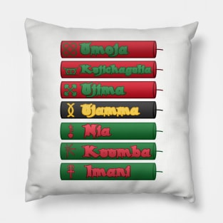 Kwanzaa's Seven Principles Pillow