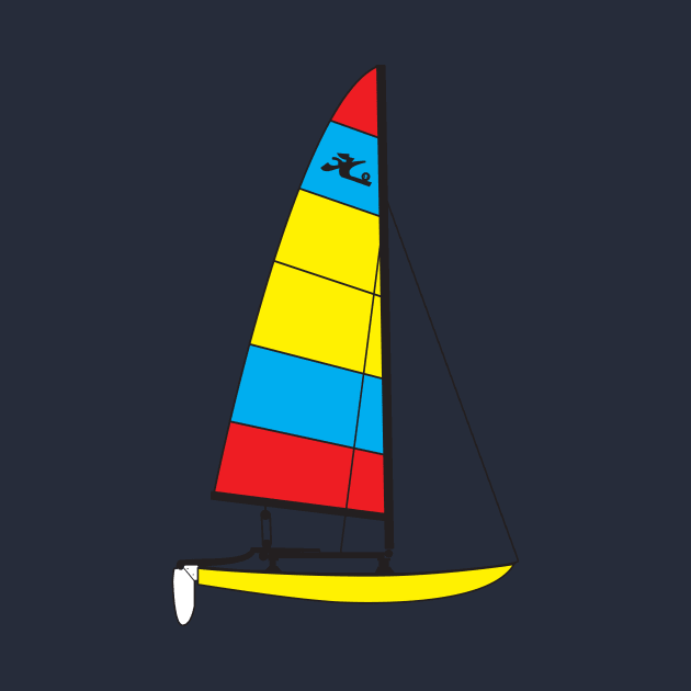 Hobie 14 Catamaran Sailboat by CHBB