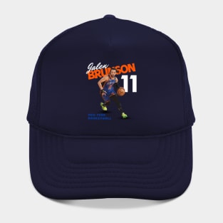 New York Jalen Brunson #11 Cartoon Basketball fans Hat