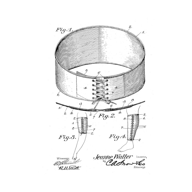 Bandage VINTAGE PATENT DRAWING by skstring