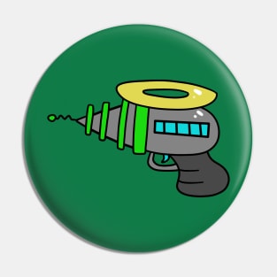 Green Blue Yellow Space Gun Pin