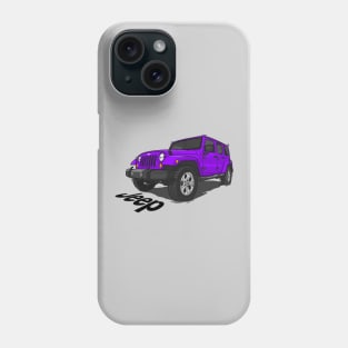 Jeep Wrangler - Purple Phone Case