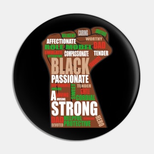 Black daddy african american gift Pin