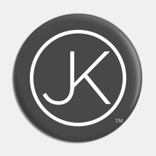 JK logo (white colorway) Pin