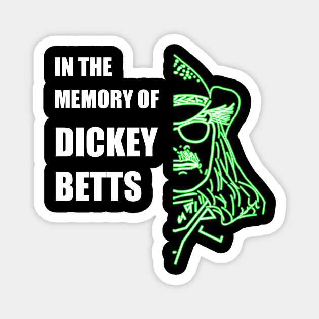 Dickey betts Magnet by Neonartist