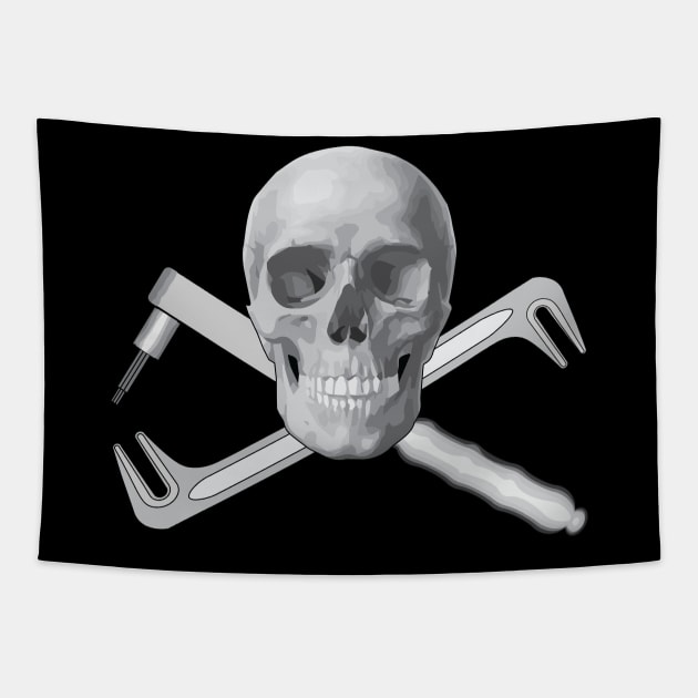 Orthotics and Prosthetics Jolly Roger Tapestry by O&P Memes