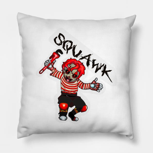 Squawk of CarnEvil! Pillow by DokKaeBi Studios