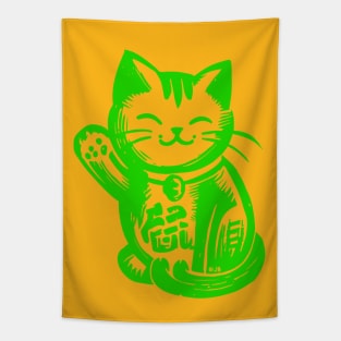 Lucky Waving Cat Tapestry