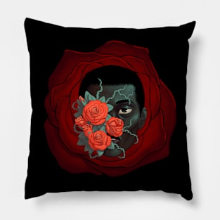 Roses over Scars Pillow