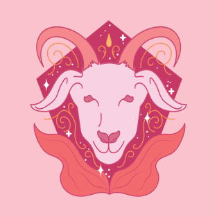 Capricorn Sea Goat (Pink) T-Shirt