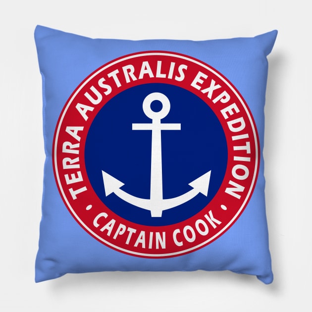 Captain Cook Expedition Pillow by Lyvershop