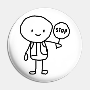 Stop People Pin