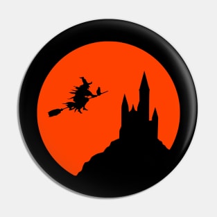 Halloween scary evil pumpkin funny pumpkin head Pin