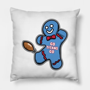 Tennessee Titans Gingerbread Man Pillow