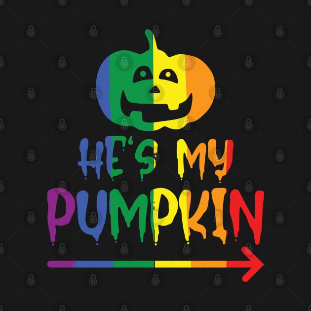 Halloween Partnershirt He`s my Pumpkin by Lin-Eve