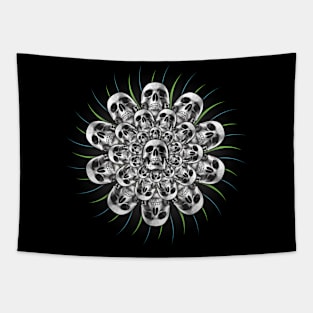 Skulls Mandala Tapestry