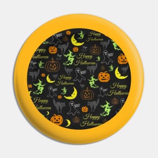 Halloween Full Moon Series Pin