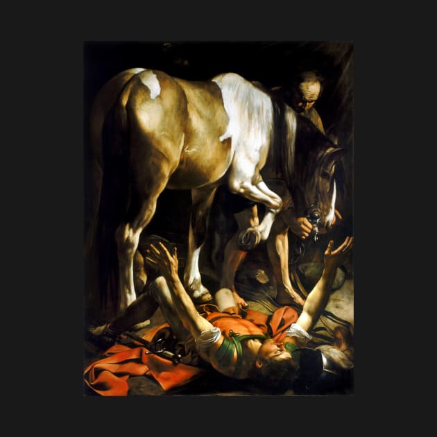 Caravaggio Conversion on the Way to Damascus by pdpress