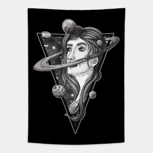 Space Woman Tapestry