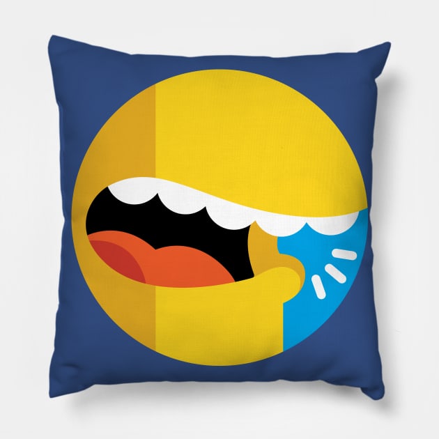 Talking Simpsons Mouth Logo Pillow by Talking Simpsons Podcast