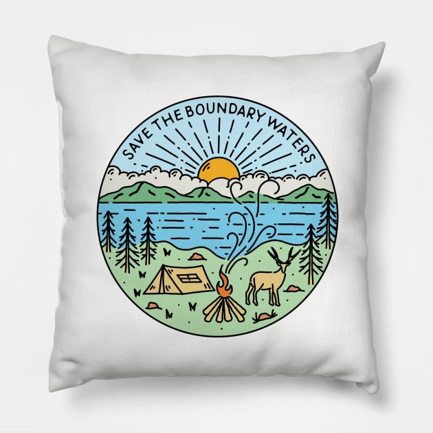 Save The Boundary Waters Pillow by wildwhiskey