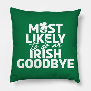 Funny St Patricks Day Pillow