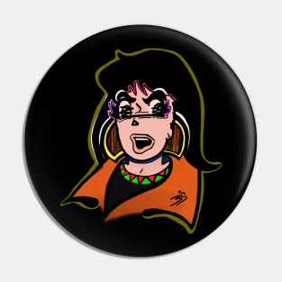 Doodle Lady Pin