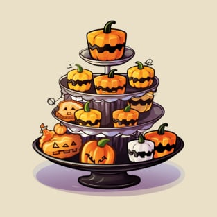 Enchanting Eats Delight in a Halloween Dessert Journey T-Shirt