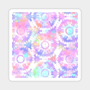 Rainbow Tie Dye Batik Soul Wheel Magnet