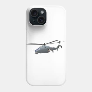 Russian Attack Helicopter Mi-24 Phone Case