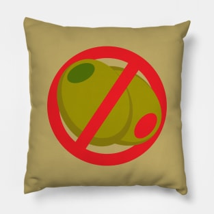 Funny I Hate Olives Sign Pillow