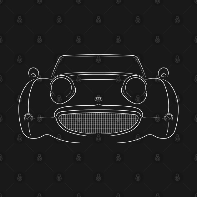 Austin Healey Sprite Mark 1 - front stencil, white by mal_photography