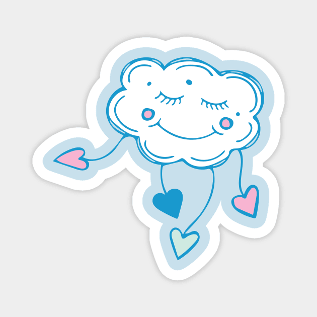 Dancing Cloud Magnet by Jacqueline Hurd