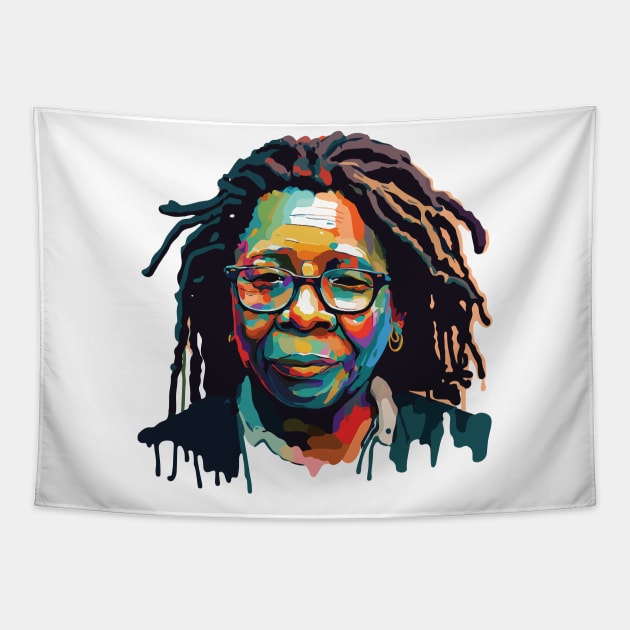 Whoopi Goldberg Art. Tapestry by vectrus