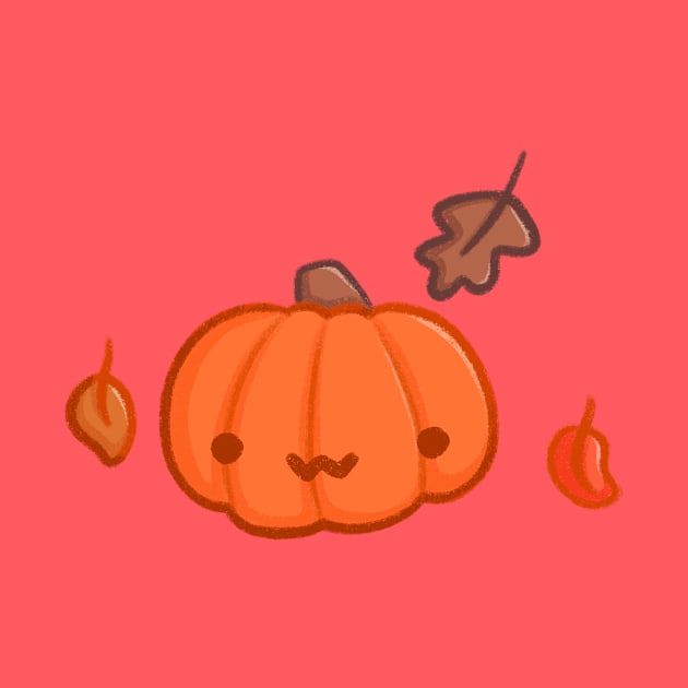 Super Cute Autumn Pumpkin - Kawaii Pumpkin by perdita00