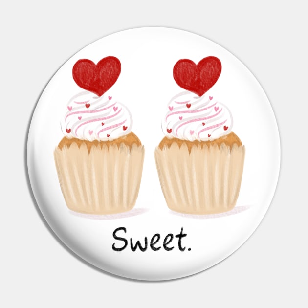 Sweet Cupcakes Pin by The Pretty Pink Studio