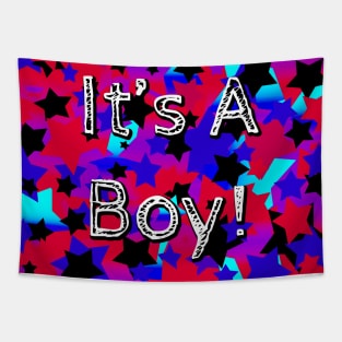 It's A Boy! Party Stars Tapestry